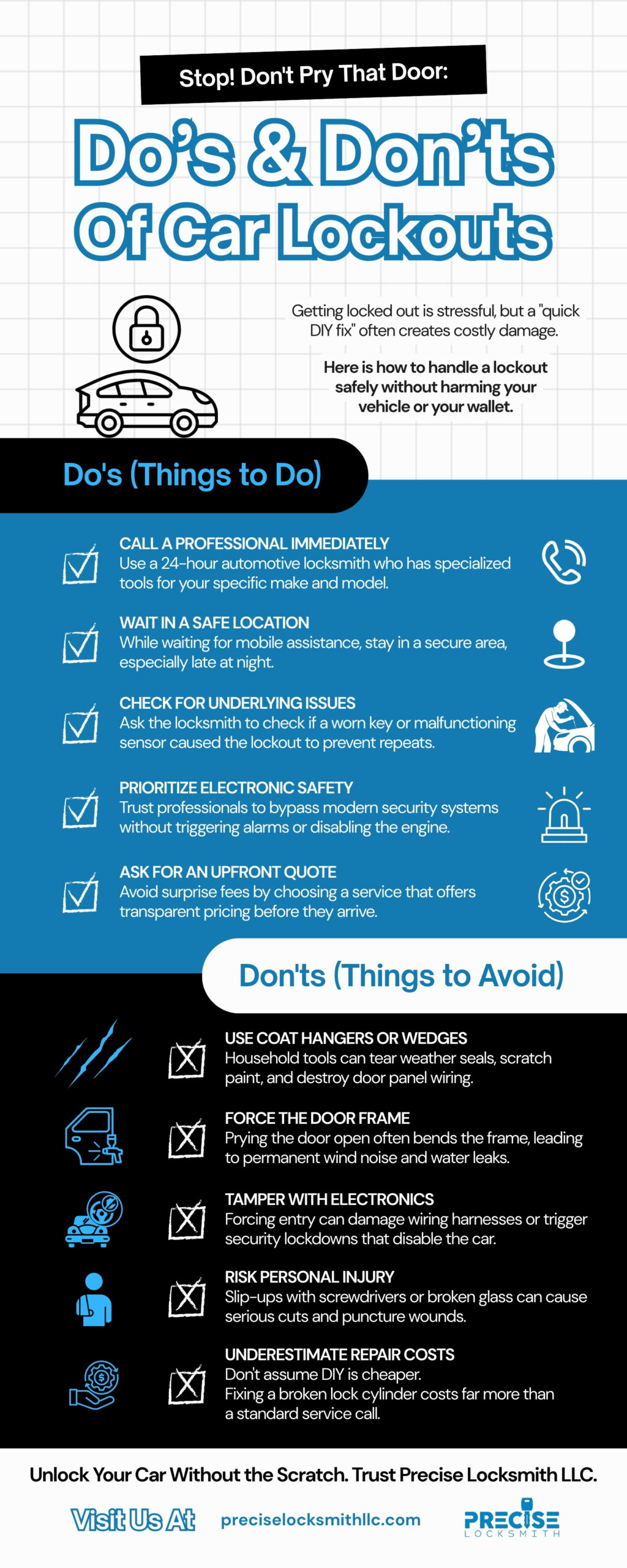 Stop! Don't Pry That Door: Do's & Don'ts Of Car Lockouts"