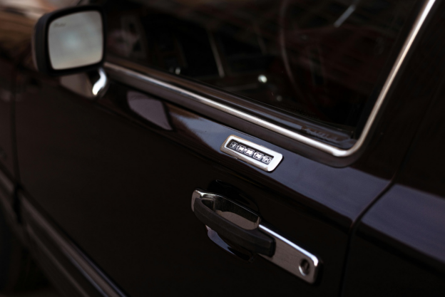 Black car locked